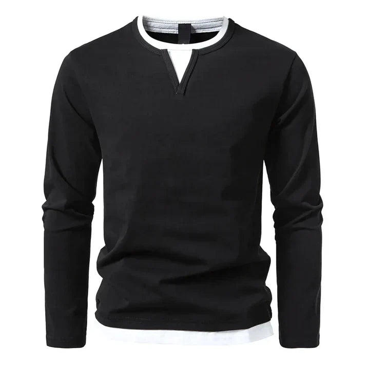 Lennor™ | Camisa de manga larga en algodón peinado