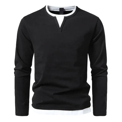 Lennor™ | Camisa de manga larga en algodón peinado