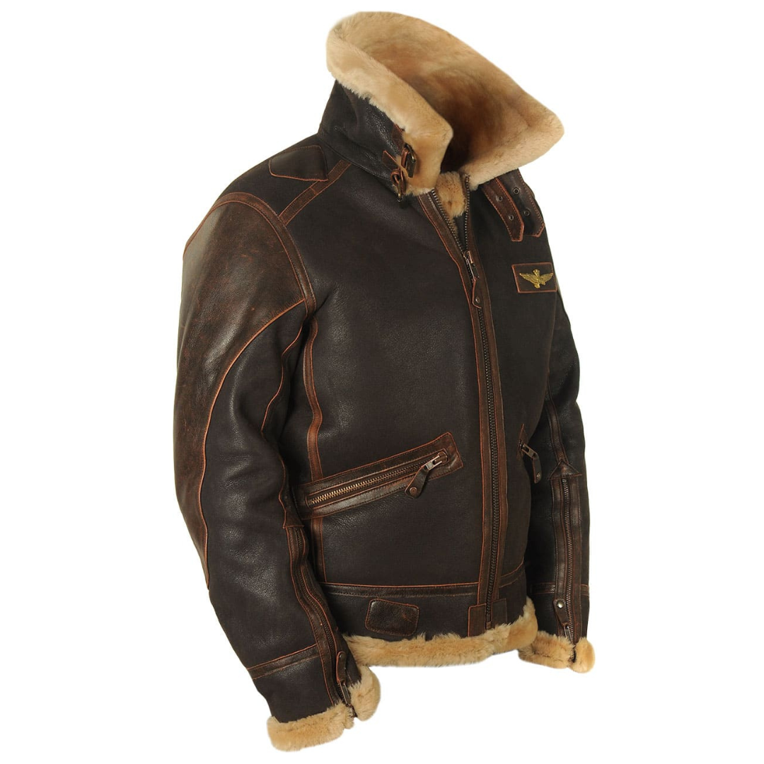 Maverick | Chaqueta de piloto con forro de piel