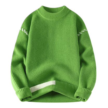 Jersey de cashmere con cuello redondo