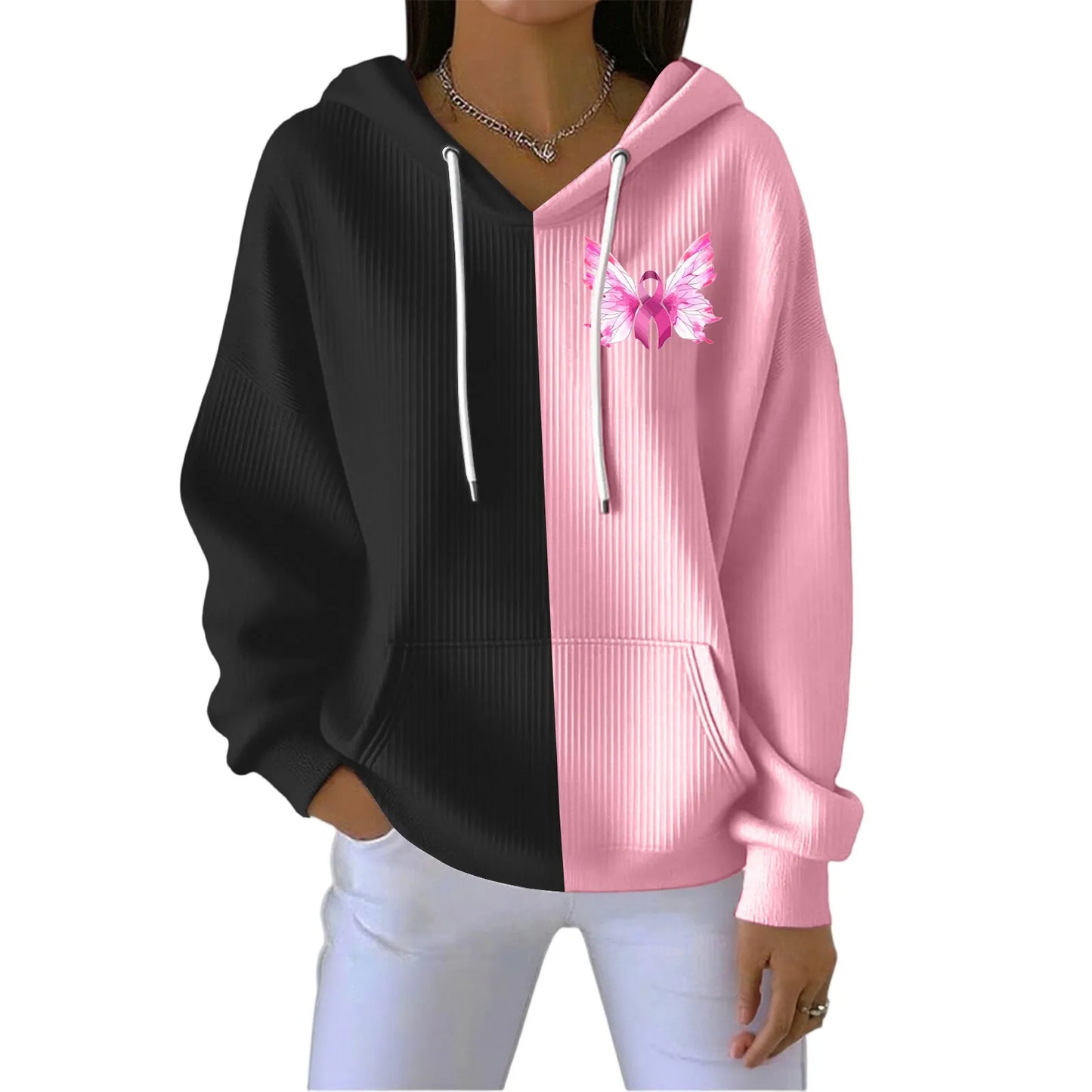 Sudadera con estampado de ángel para mujer