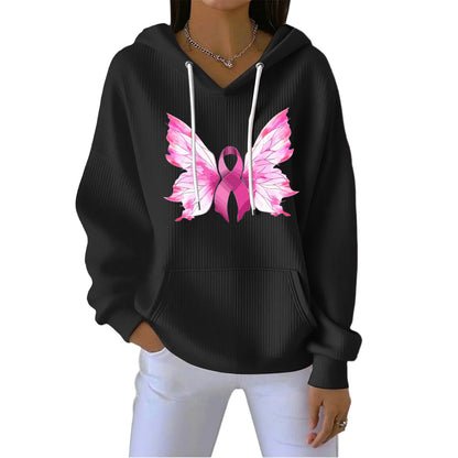 Sudadera con estampado de ángel para mujer