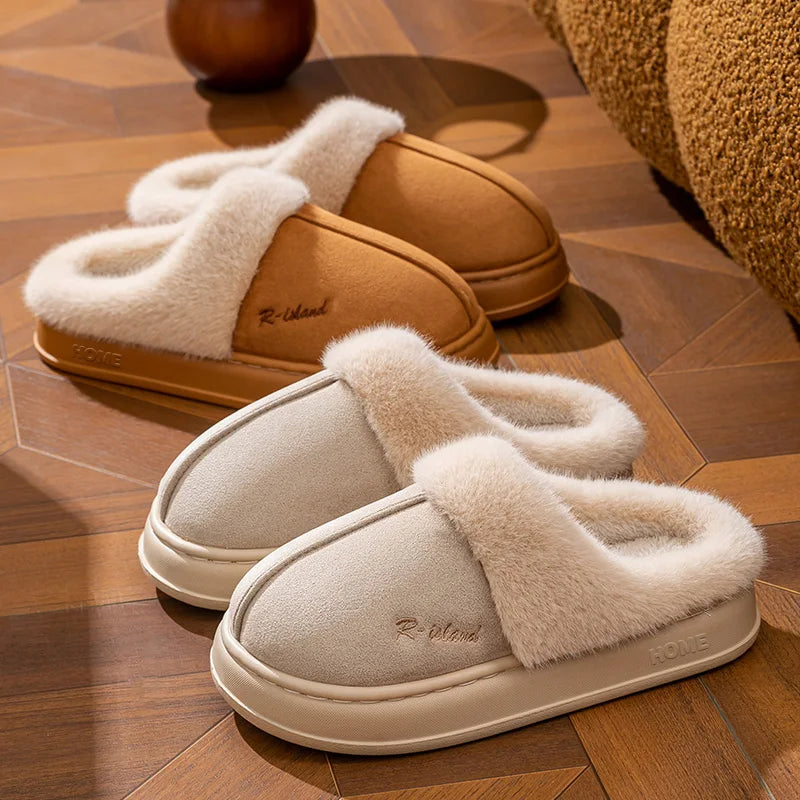 Zapatillas térmicas de casa para mujer
