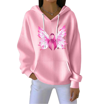 Sudadera con estampado de ángel para mujer