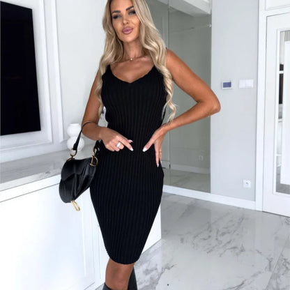 Conjunto de jersey y vestido de punto Otoño/Invierno 2025