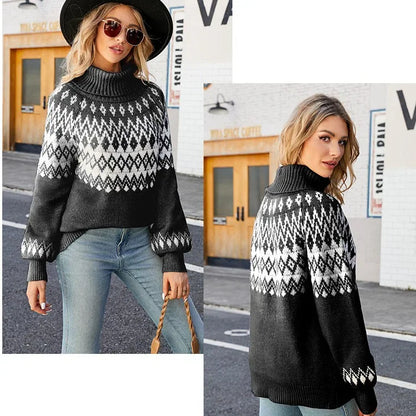 Jersey de punto de otoño para mujer