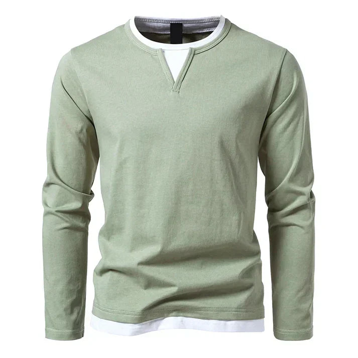 Lennor™ | Camisa de manga larga en algodón peinado