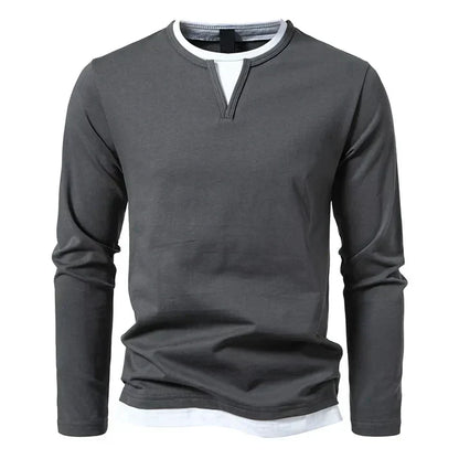 Lennor™ | Camisa de manga larga en algodón peinado